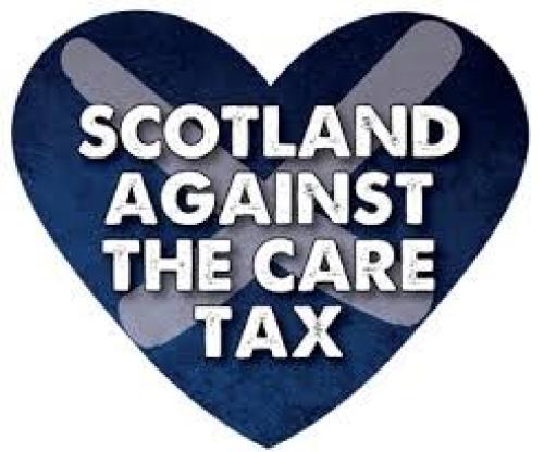 scotland against the care tax logo